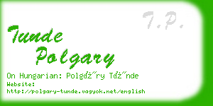 tunde polgary business card